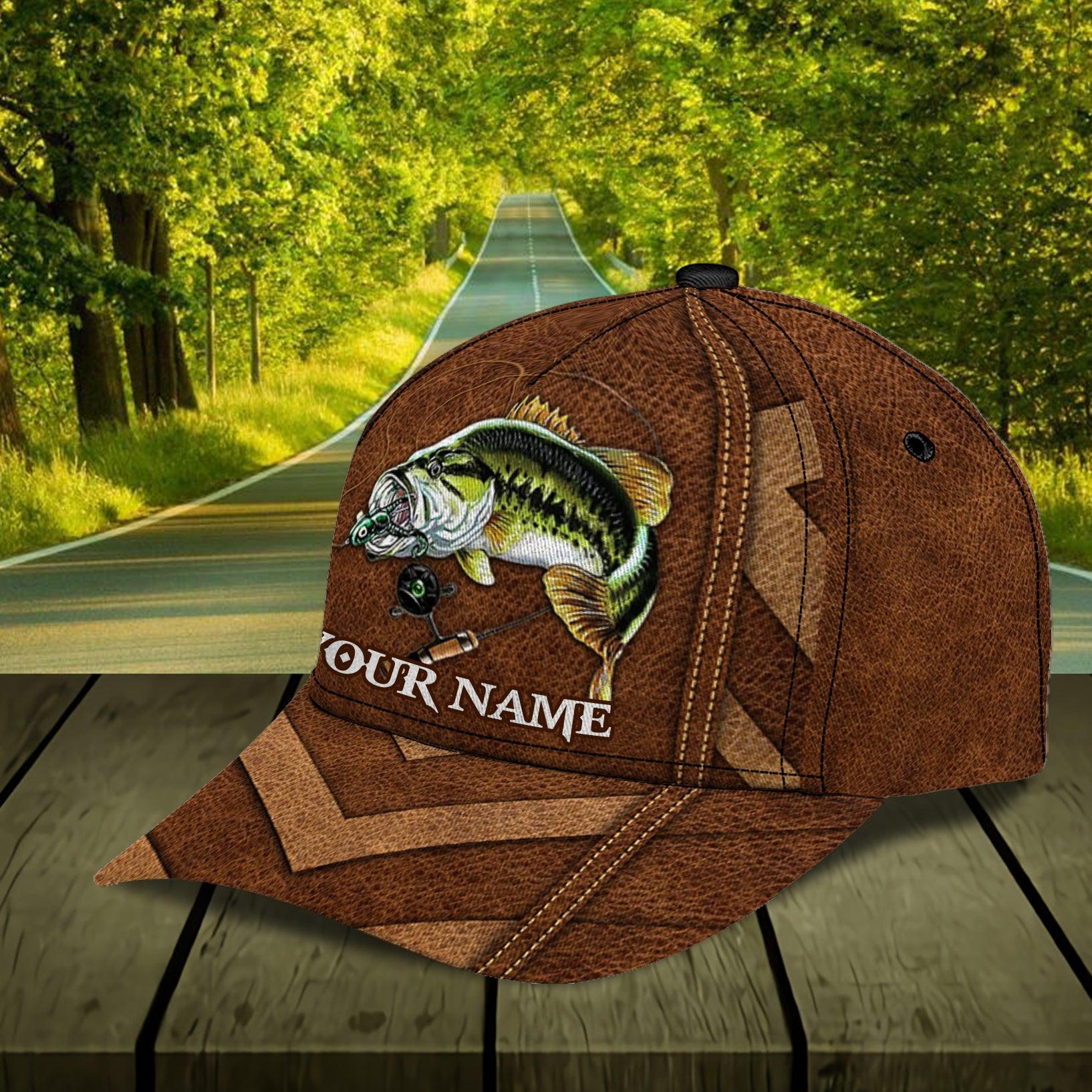 Personalized Fishing Classic Cap, Personalized Gift for Fishing Lovers Trucker Hats Custom Hats Gifts For Men & Women