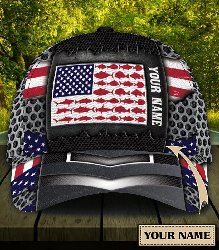 Personalized Fishing Classic Cap, Personalized Gift for Fishing Lovers Trucker Hats Custom Hats Gifts For Men & Women