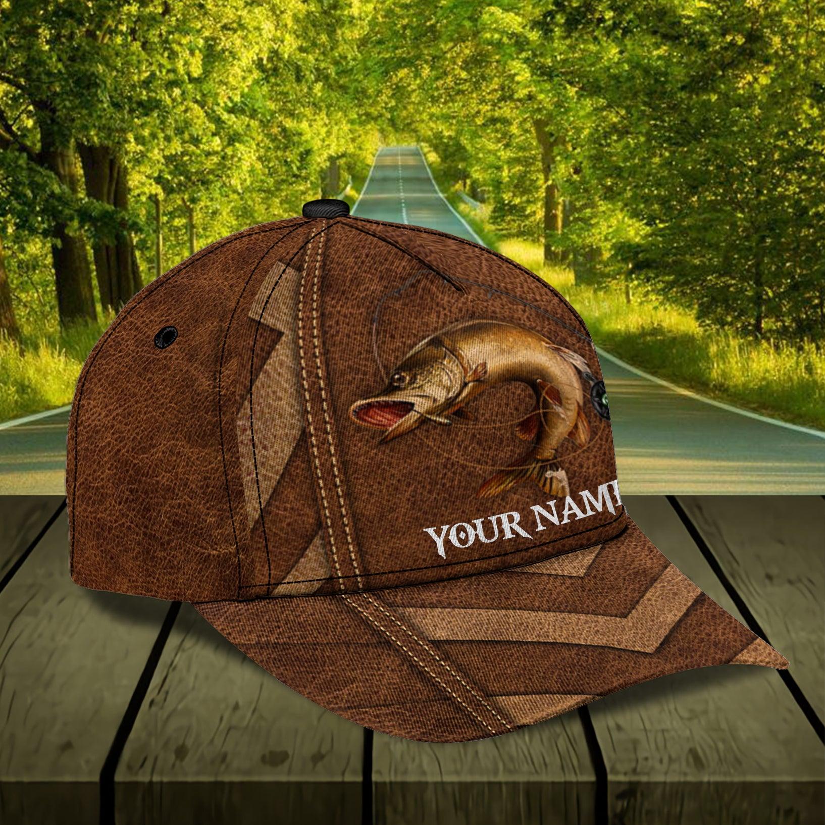 Personalized Fishing Classic Cap, Personalized Gift for Fishing Lovers Trucker Hats Custom Hats Gifts For Men & Women