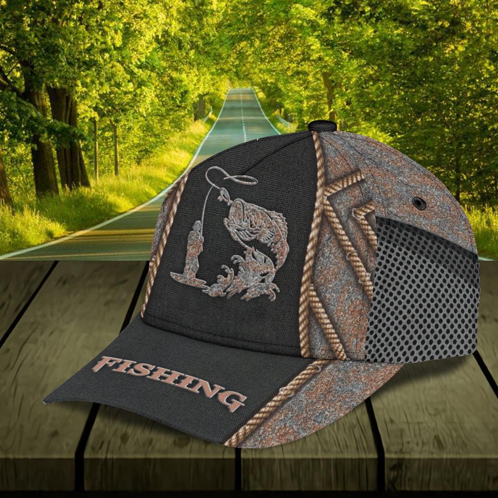 Personalized Fishing Classic Cap, Personalized Gift for Fishing Lovers Trucker Hats Custom Hats Gifts For Men & Women