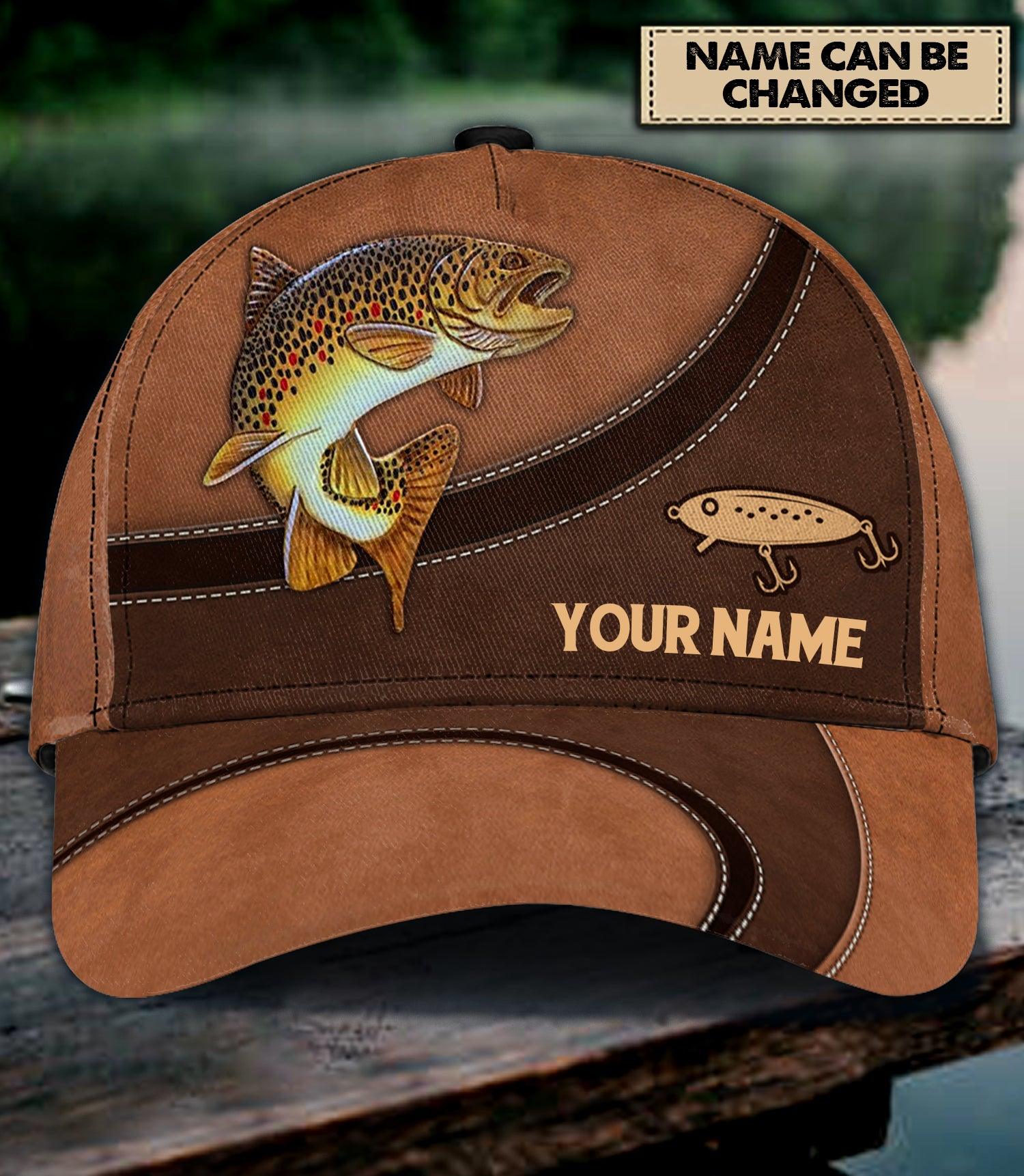 Personalized Fishing Classic Cap, Personalized Gift for Fishing Lovers Trucker Hats Custom Hats Gifts For Men & Women