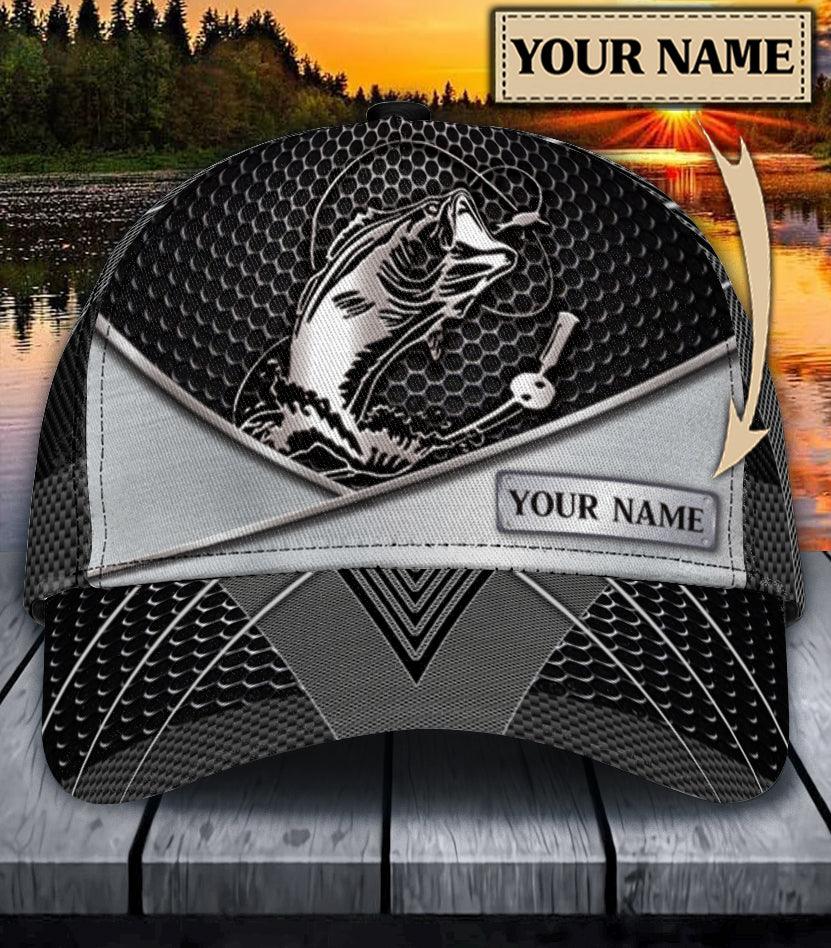 Personalized Fishing Classic Cap, Personalized Gift for Fishing Lovers Trucker Hats Custom Hats Gifts For Men & Women