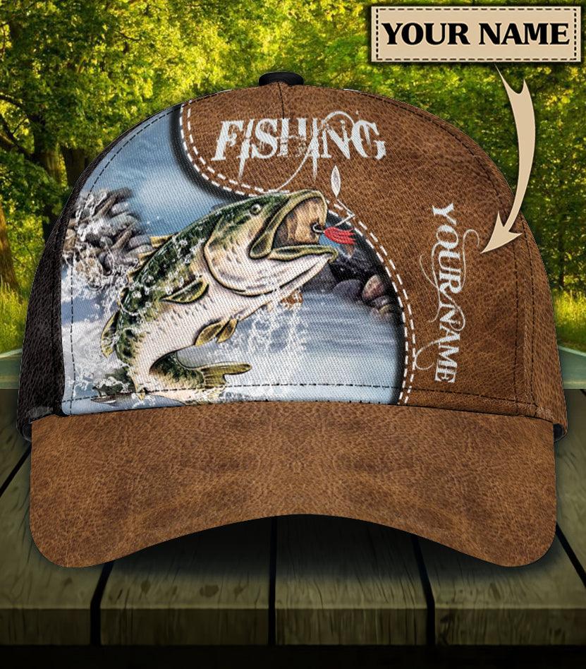 Personalized Fishing Classic Cap, Personalized Gift for Fishing Lovers Trucker Hats Custom Hats Gifts For Men & Women