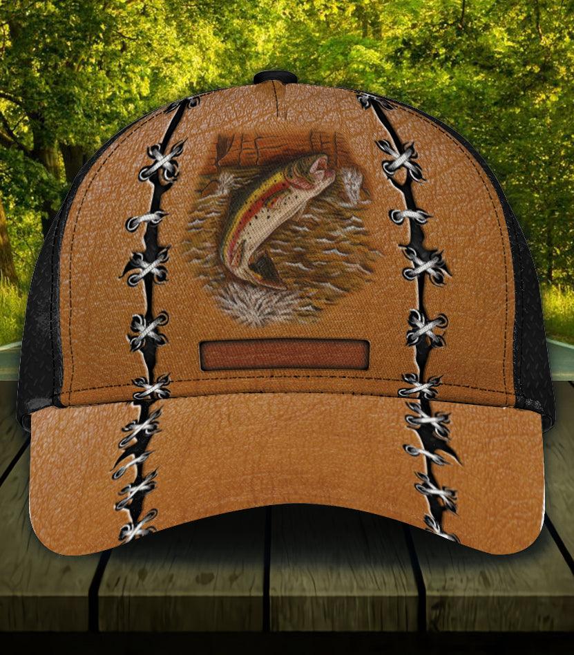 Personalized Fishing Classic Cap, Personalized Gift for Fishing Lovers Trucker Hats Custom Hats Gifts For Men & Women