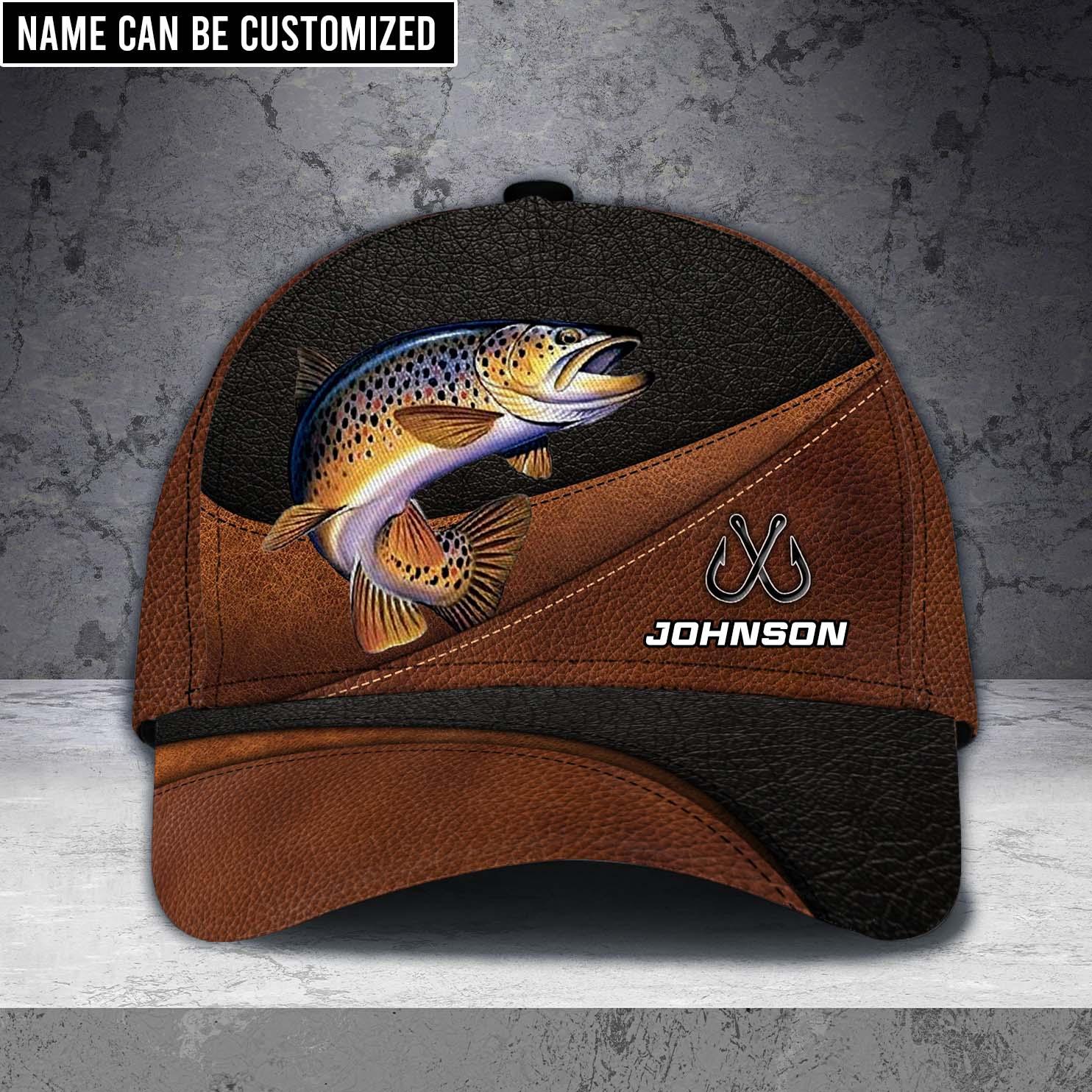 Personalized Fishing Classic Cap, Personalized Gift for Fishing Lovers Trucker Hats Custom Hats Gifts For Men & Women