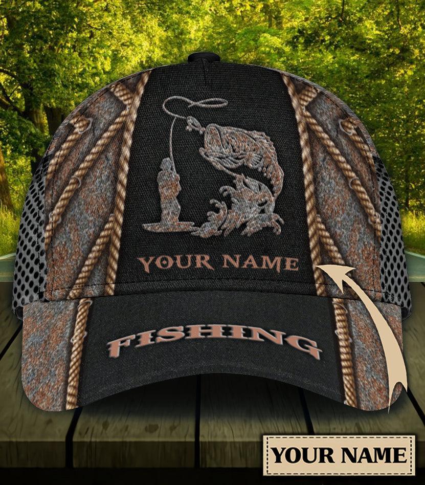 Personalized Fishing Classic Cap, Personalized Gift for Fishing Lovers Trucker Hats Custom Hats Gifts For Men & Women