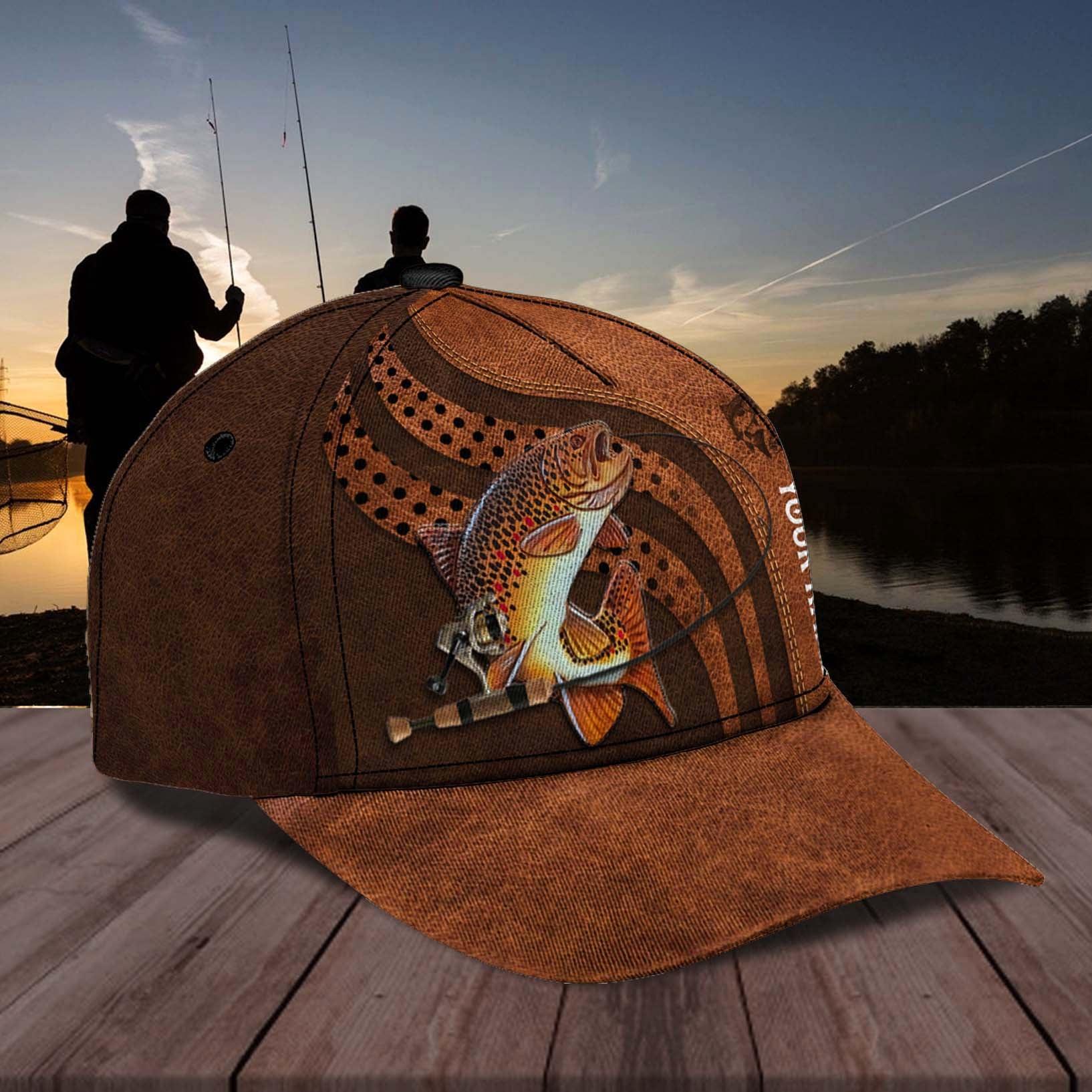 Personalized Fishing Classic Cap, Personalized Gift for Fishing Lovers Trucker Hats Custom Hats Gifts For Men & Women