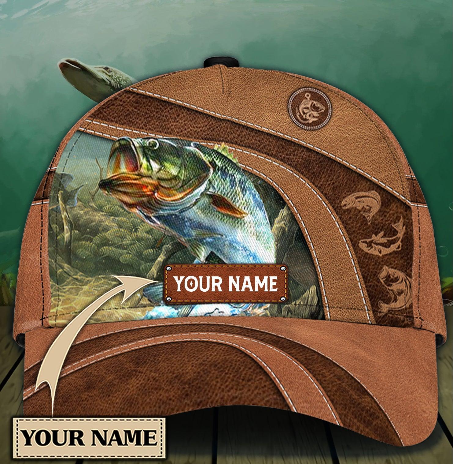 Personalized Fishing Classic Cap, Personalized Gift for Fishing Lovers Trucker Hats Custom Hats Gifts For Men & Women