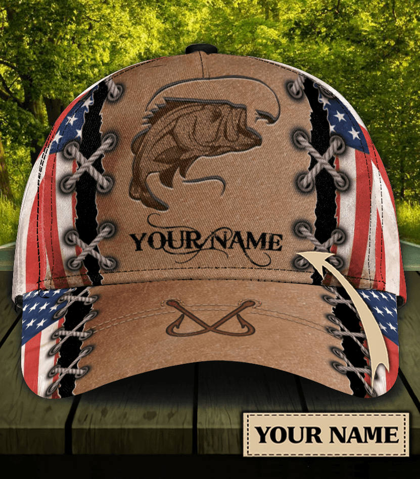 Personalized Fishing Classic Cap, Personalized Gift for Fishing Lovers Trucker Hats Custom Hats Gifts For Men & Women