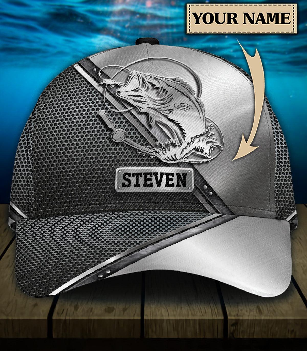 Personalized Fishing Classic Cap, Personalized Gift for Fishing Lovers Trucker Hats Custom Hats Gifts For Men & Women