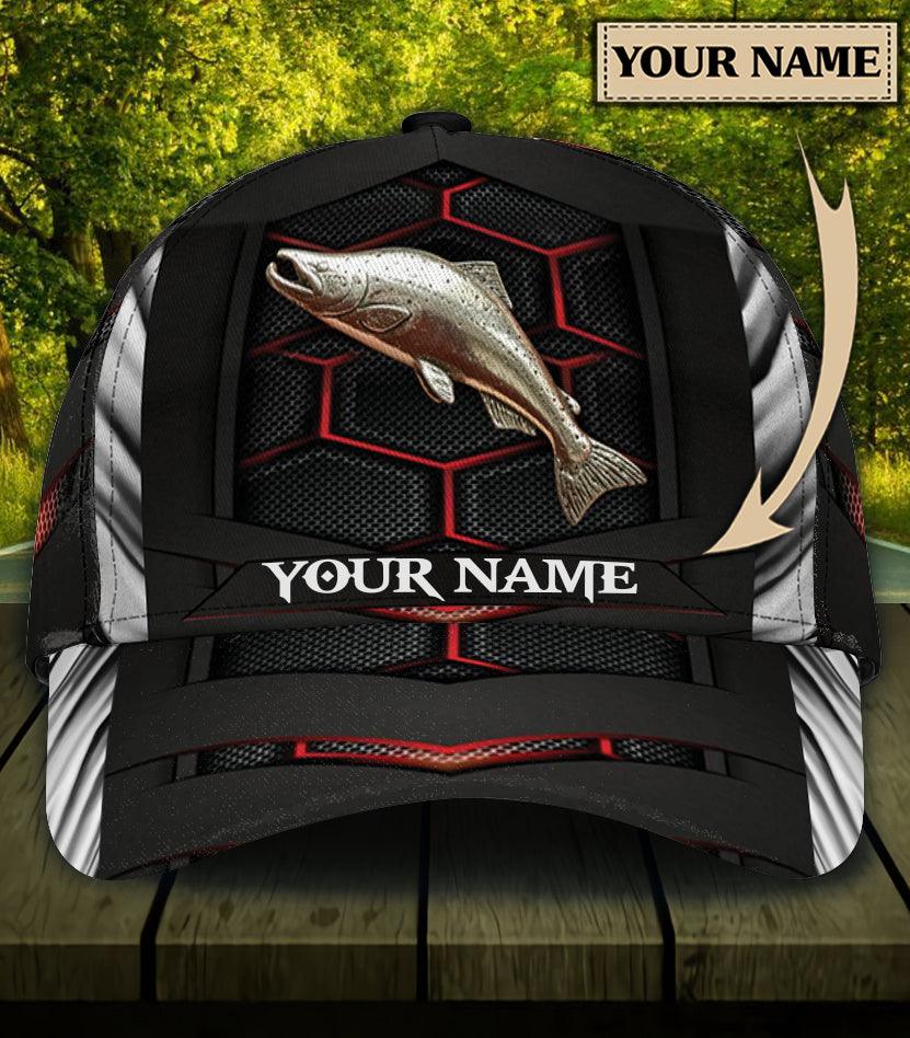 Personalized Fishing Classic Cap, Personalized Gift for Fishing Lovers Trucker Hats Custom Hats Gifts For Men & Women