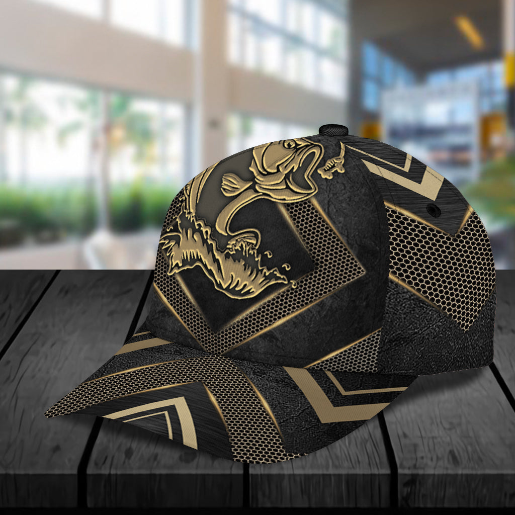 Personalized Fishing Classic Cap, Personalized Gift for Fishing Lovers Trucker Hats Custom Hats Gifts For Men & Women