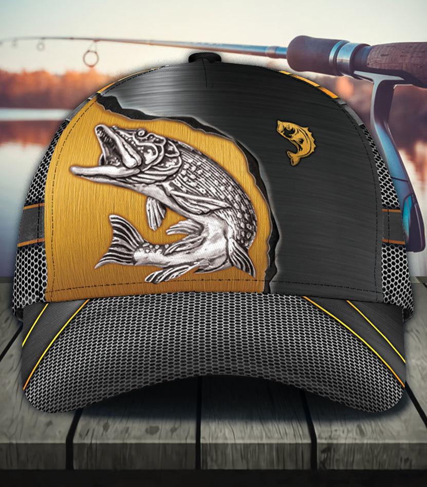 Personalized Fishing Classic Cap, Personalized Gift for Fishing Lovers Trucker Hats Custom Hats Gifts For Men & Women