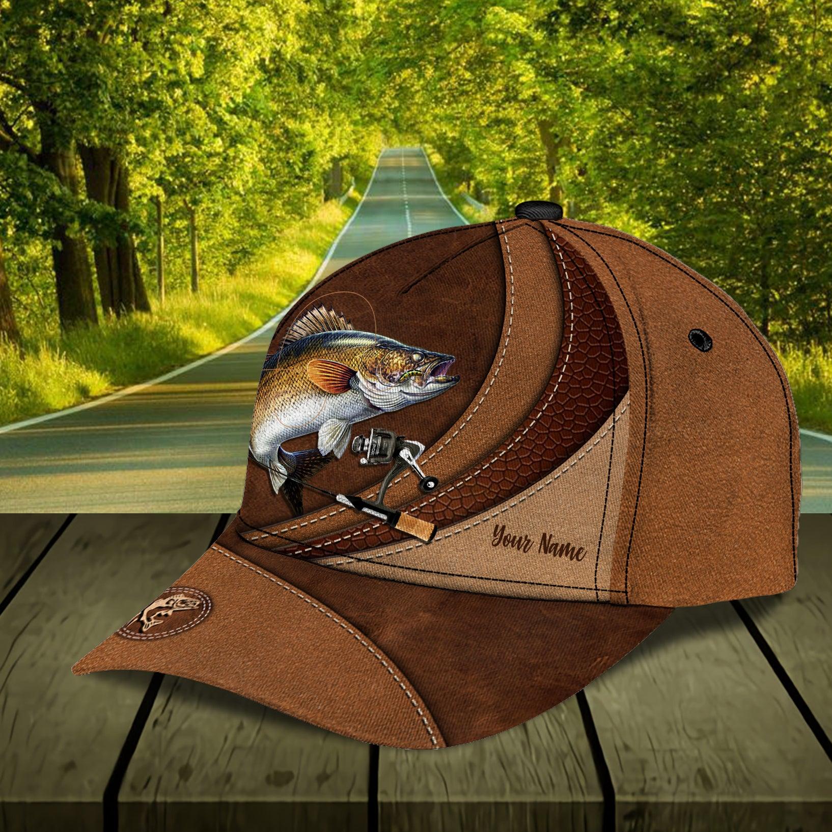 Personalized Fishing Classic Cap, Personalized Gift for Fishing Lovers Trucker Hats Custom Hats Gifts For Men & Women