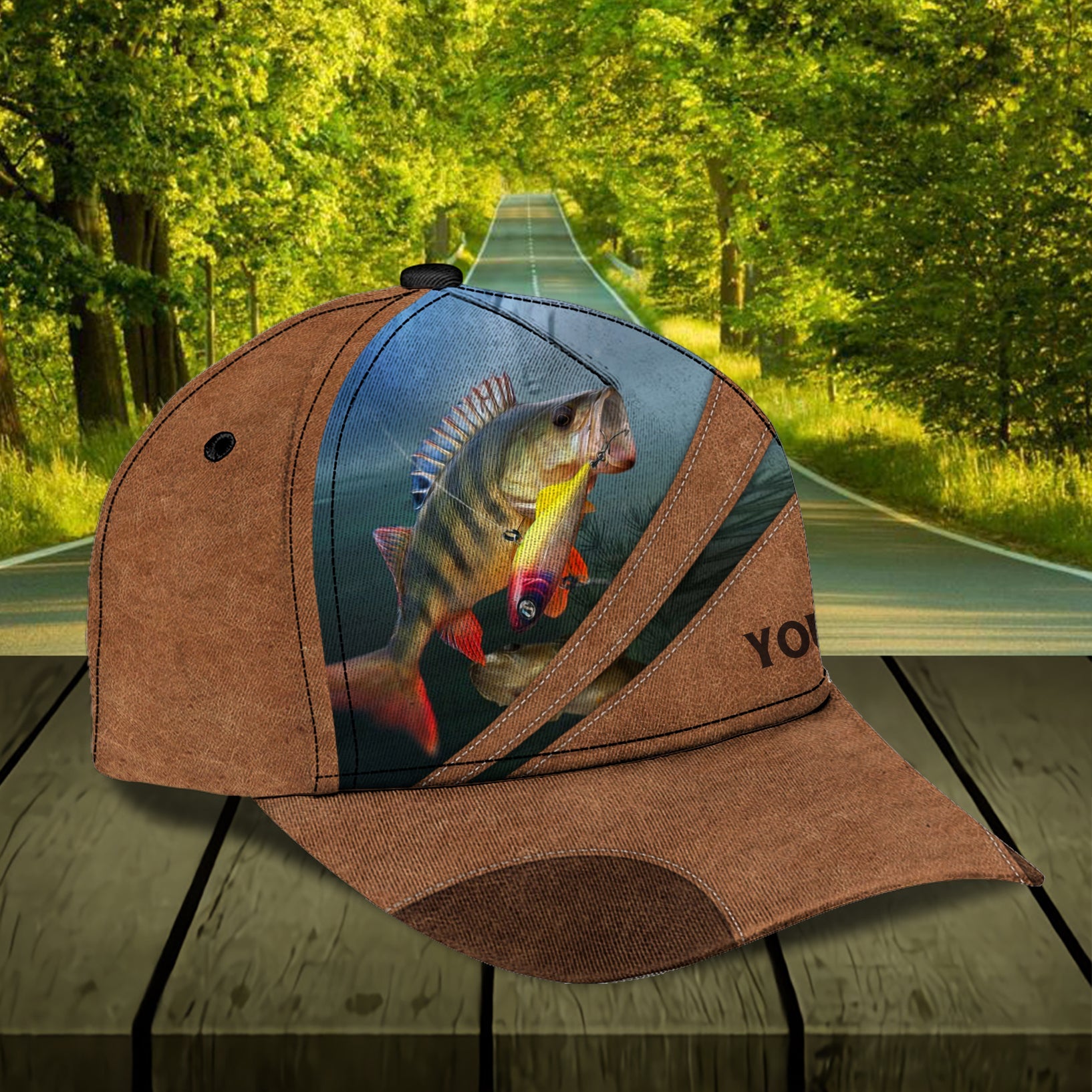 Personalized Fishing Classic Cap, Personalized Gift for Fishing Lovers Trucker Hats Custom Hats Gifts For Men & Women
