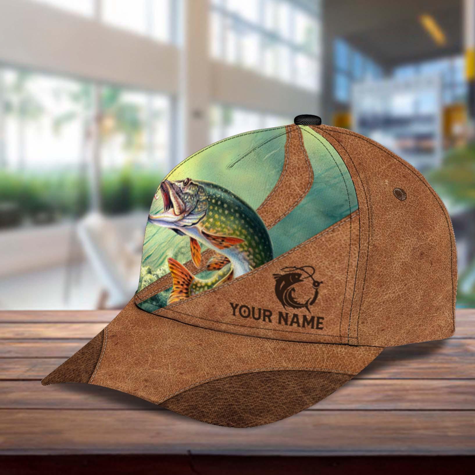 Personalized Fishing Classic Cap, Personalized Gift for Fishing Lovers Trucker Hats Custom Hats Gifts For Men & Women