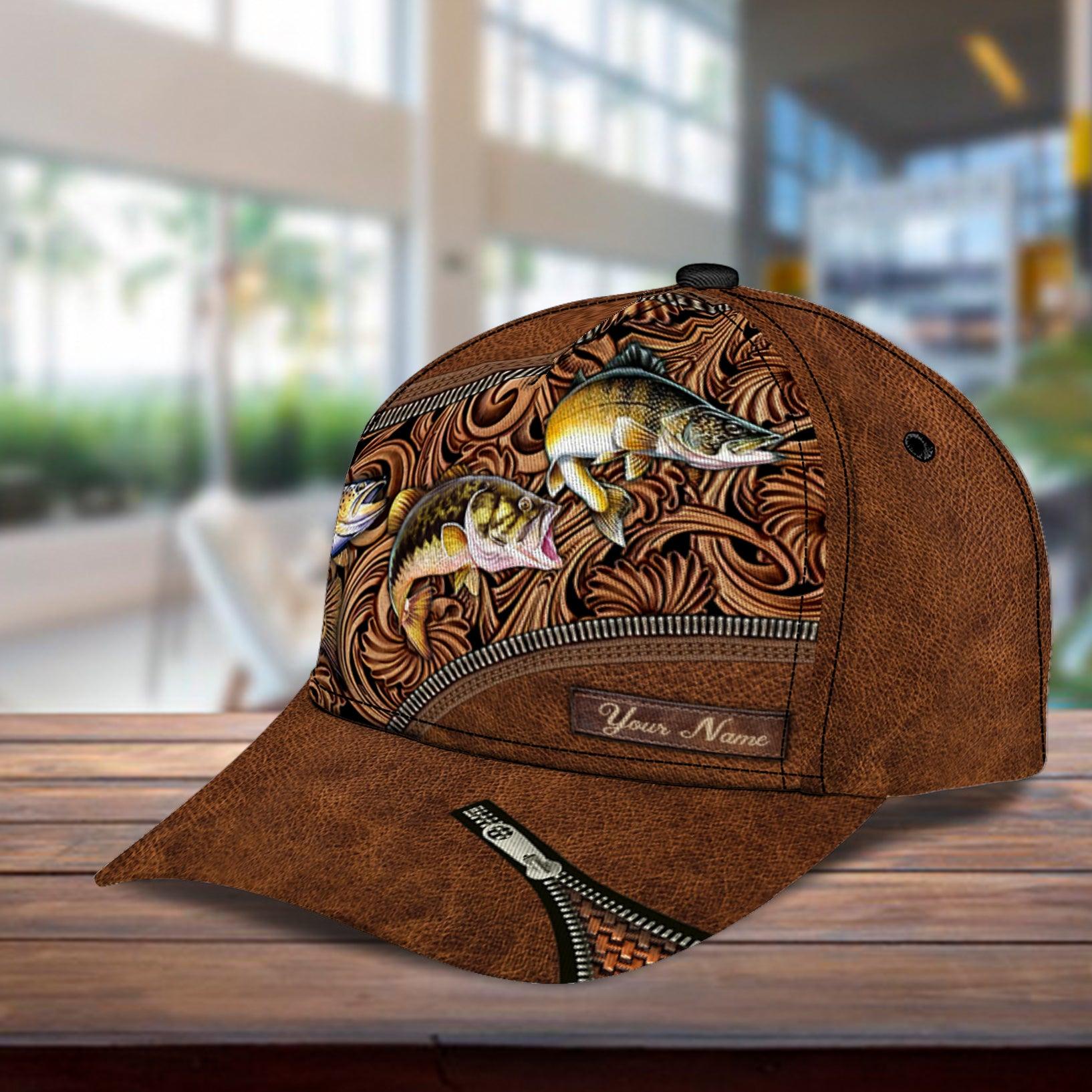 Personalized Fishing Classic Cap, Personalized Gift for Fishing Lovers Trucker Hats Custom Hats Gifts For Men & Women