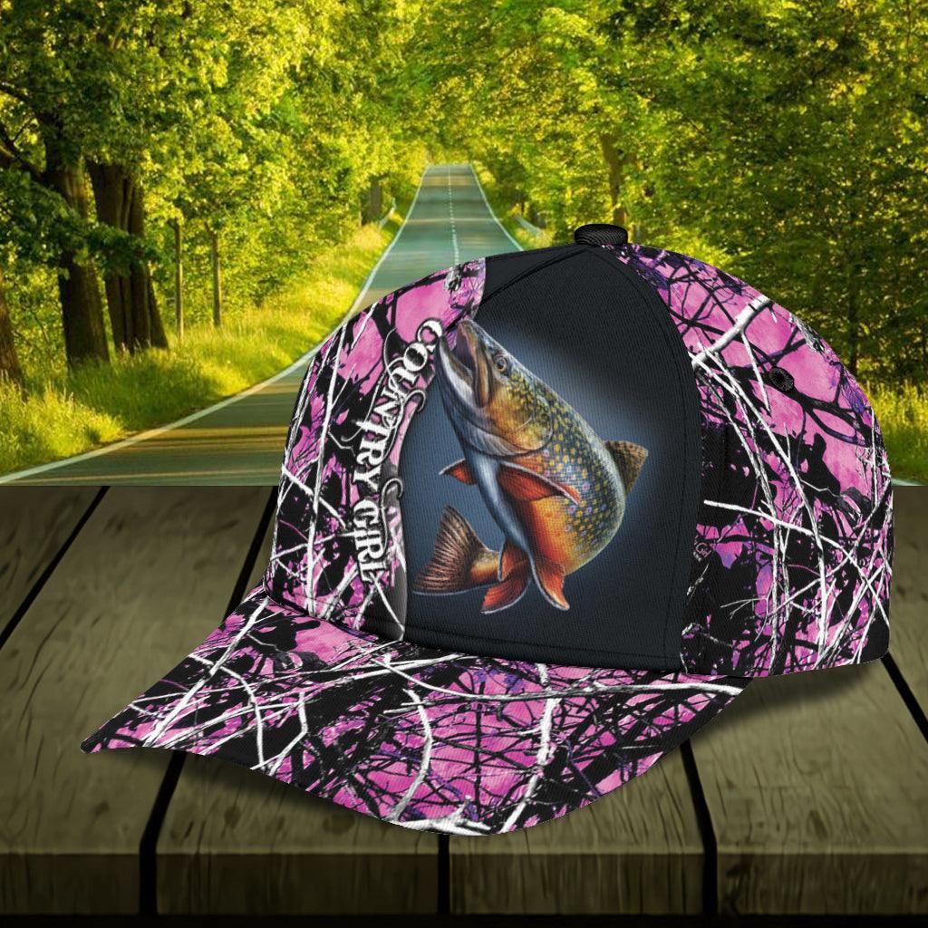 Personalized Fishing Classic Cap, Personalized Gift for Fishing Lovers Trucker Hats Custom Hats Gifts For Men & Women