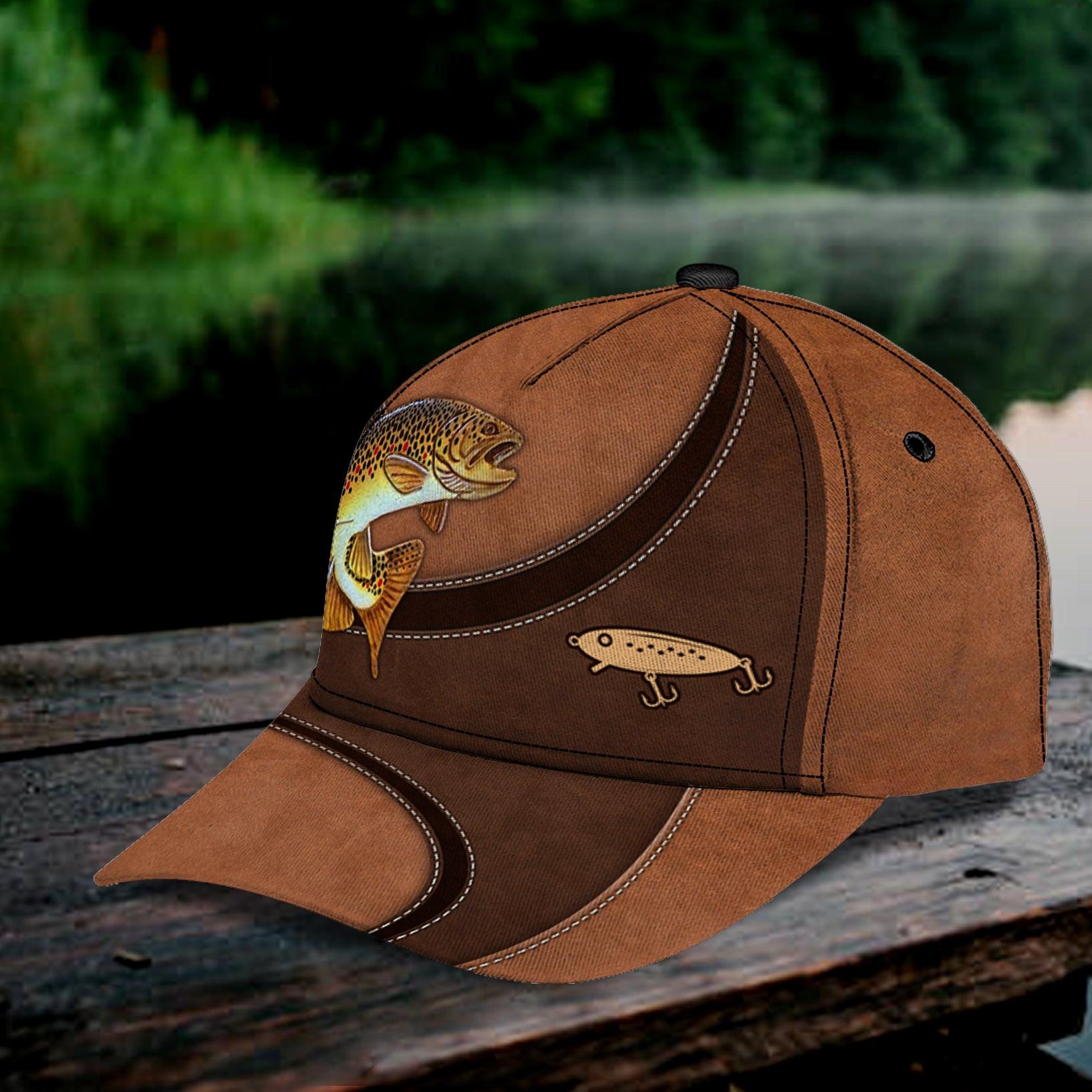 Personalized Fishing Classic Cap, Personalized Gift for Fishing Lovers Trucker Hats Custom Hats Gifts For Men & Women