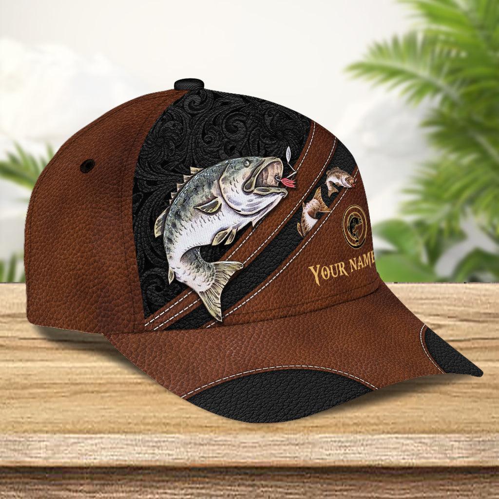 Personalized Fishing Classic Cap, Personalized Gift for Fishing Lovers Trucker Hats Custom Hats Gifts For Men & Women