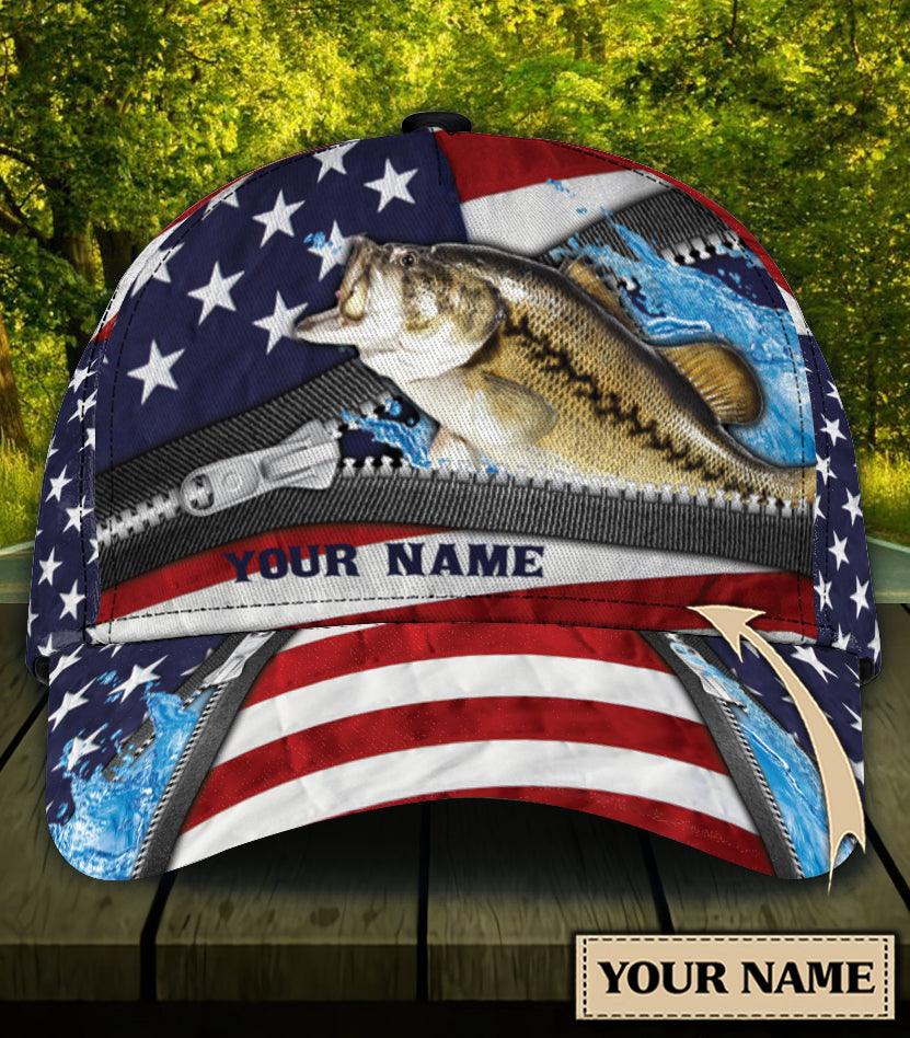 Personalized Fishing Classic Cap, Personalized Gift for Fishing Lovers Trucker Hats Custom Hats Gifts For Men & Women