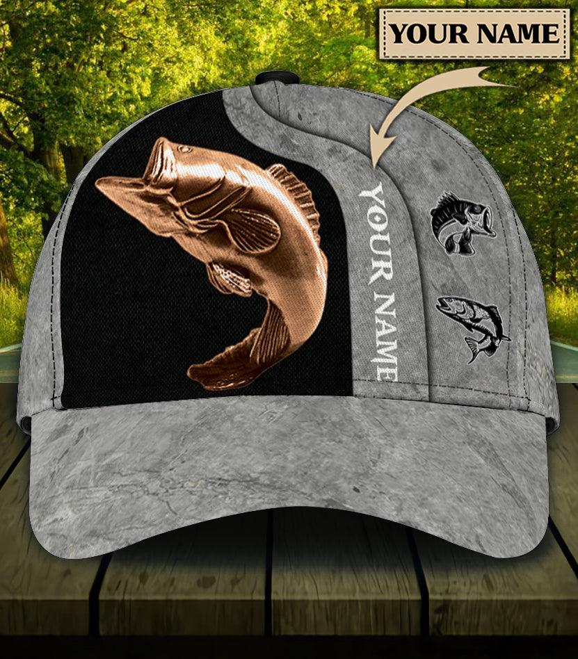 Personalized Fishing Classic Cap, Personalized Gift for Fishing Lovers Trucker Hats Custom Hats Gifts For Men & Women