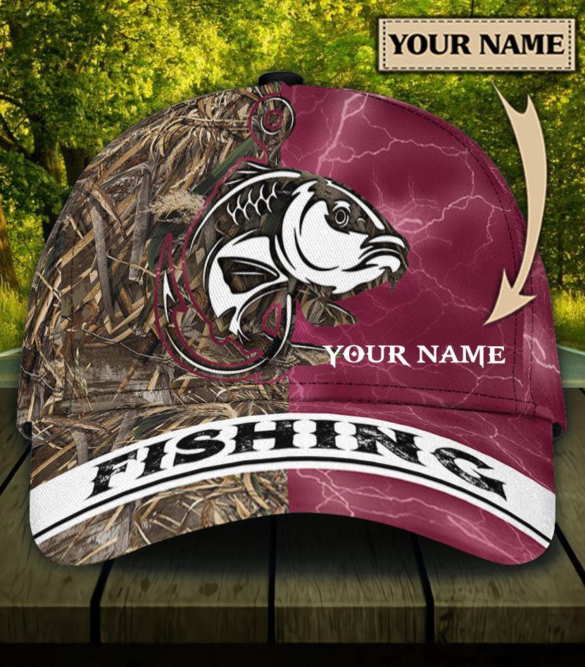 Personalized Fishing Classic Cap, Personalized Gift for Fishing Lovers Trucker Hats Custom Hats Gifts For Men & Women