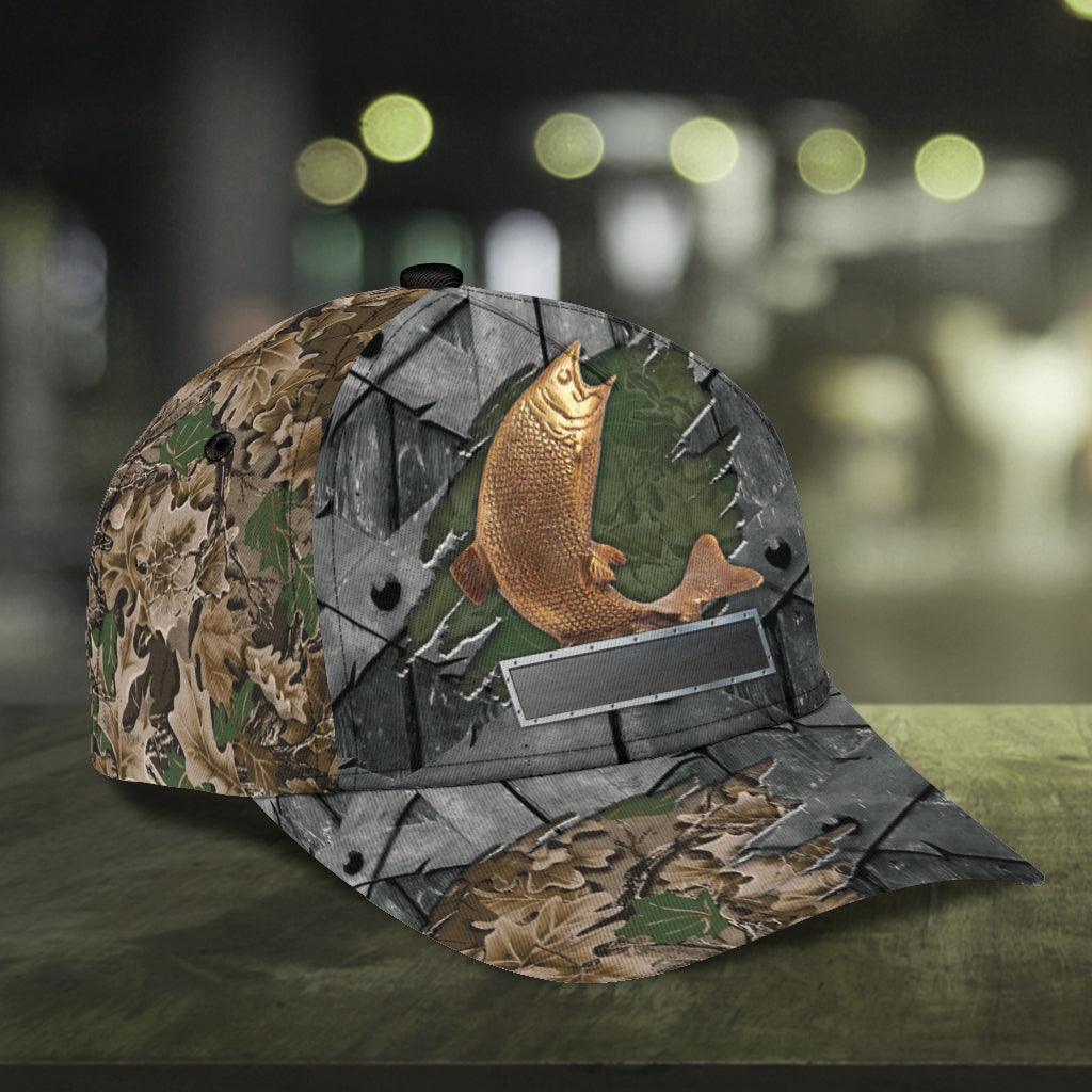 Personalized Fishing Classic Cap, Personalized Gift for Fishing Lovers Trucker Hats Custom Hats Gifts For Men & Women