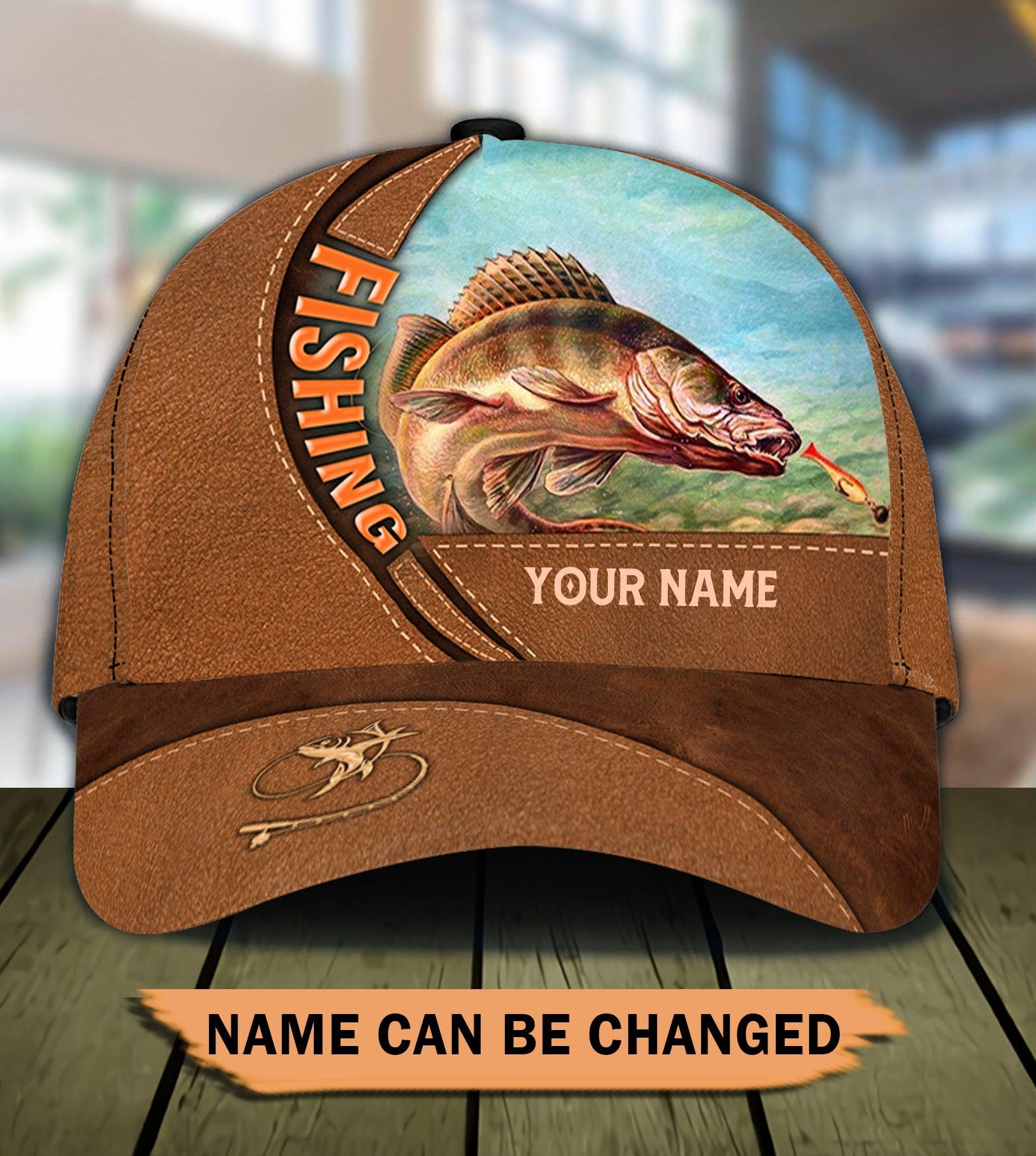 Personalized Fishing Classic Cap, Personalized Gift for Fishing Lovers Trucker Hats Custom Hats Gifts For Men & Women