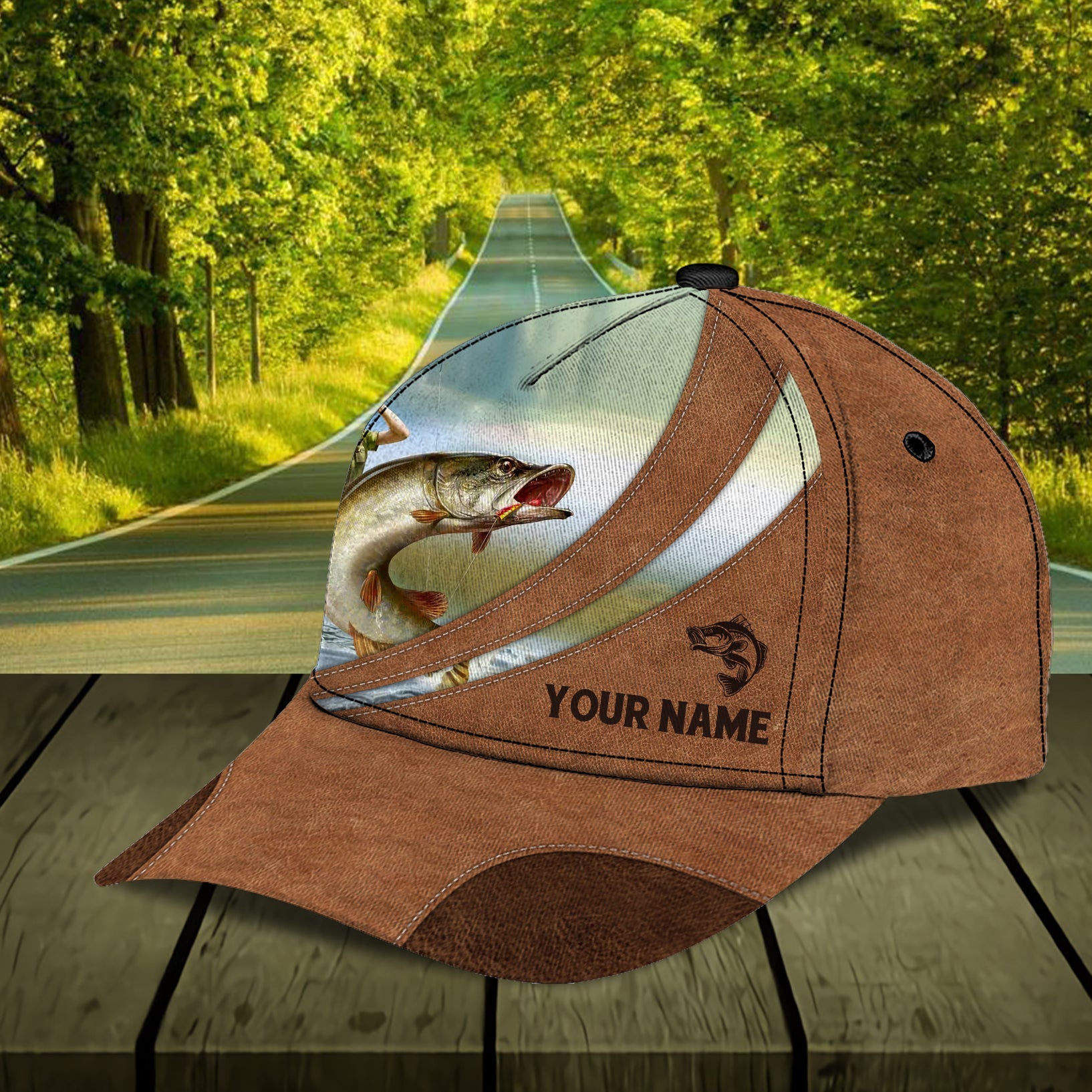 Personalized Fishing Classic Cap, Personalized Gift for Fishing Lovers Trucker Hats Custom Hats Gifts For Men & Women