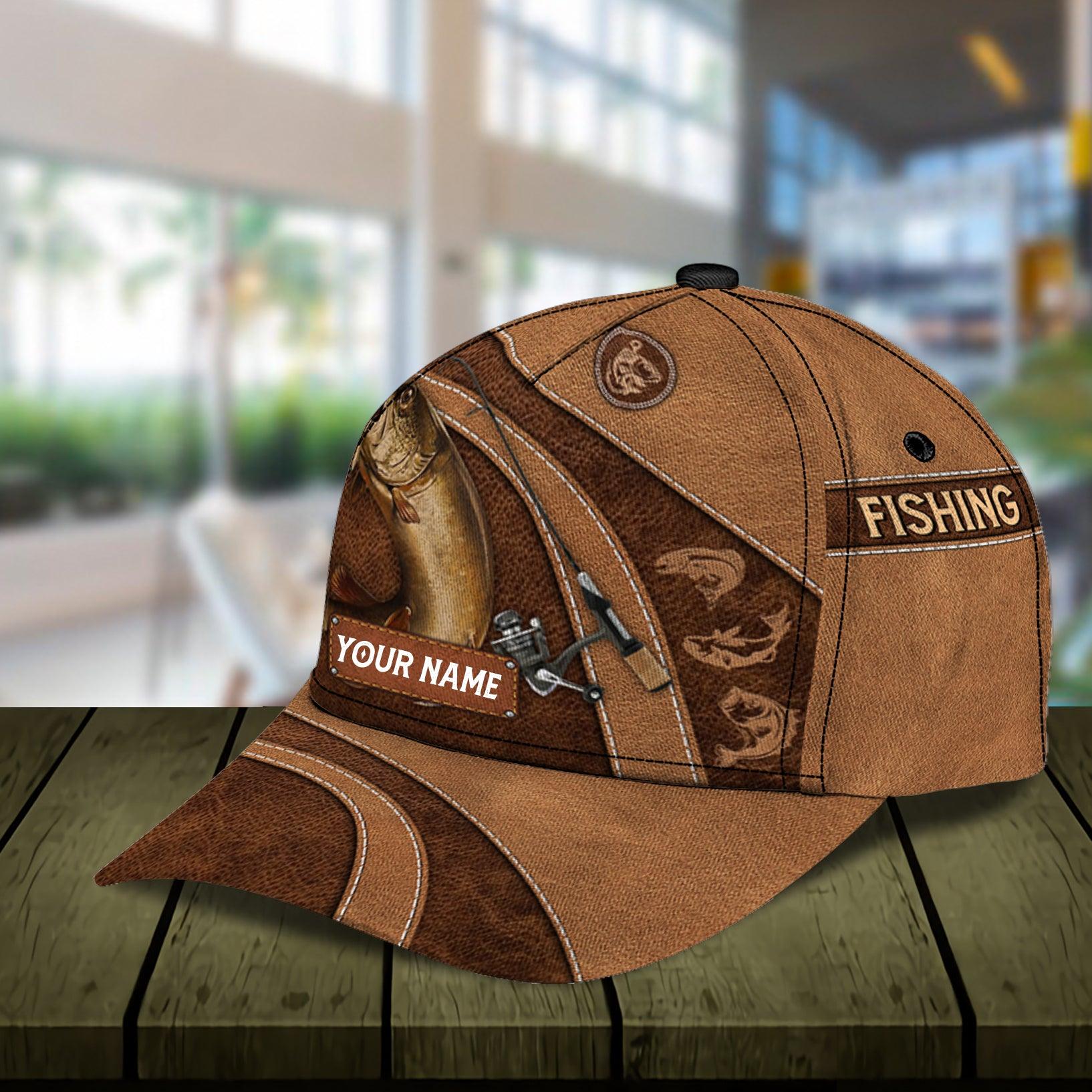 Personalized Fishing Classic Cap, Personalized Gift for Fishing Lovers Trucker Hats Custom Hats Gifts For Men & Women