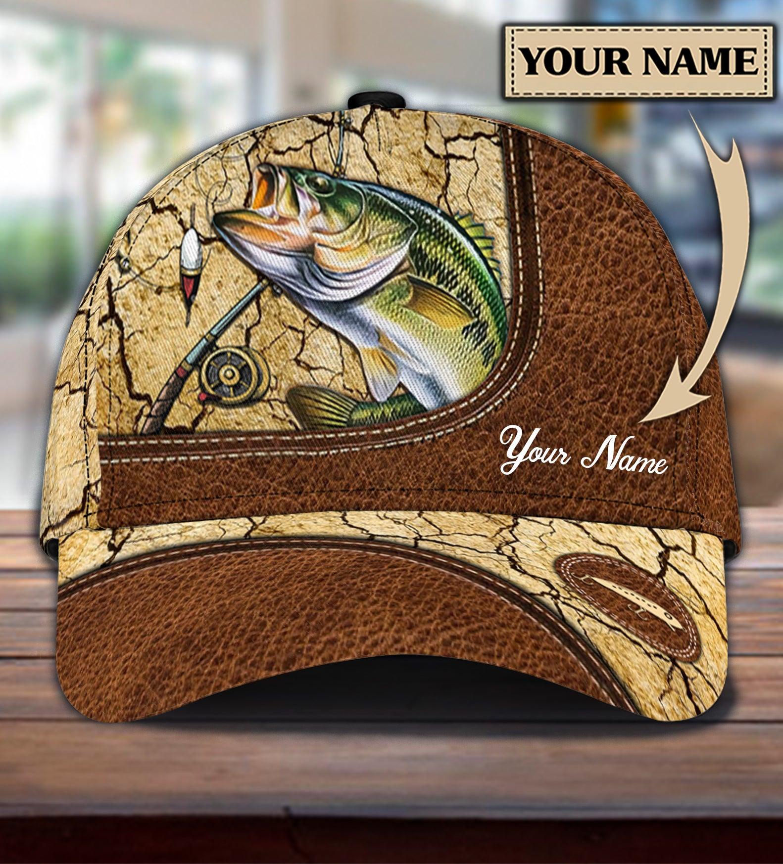 Personalized Fishing Classic Cap, Personalized Gift for Fishing Lovers Trucker Hats Custom Hats Gifts For Men & Women