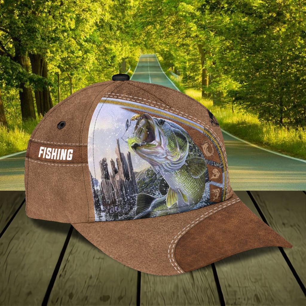 Personalized Fishing Classic Cap, Personalized Gift for Fishing Lovers Trucker Hats Custom Hats Gifts For Men & Women