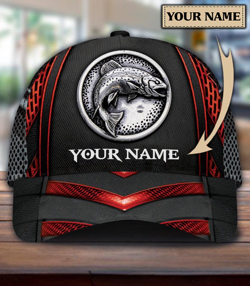 Personalized Fishing Classic Cap, Personalized Gift for Fishing Lovers Trucker Hats Custom Hats Gifts For Men & Women