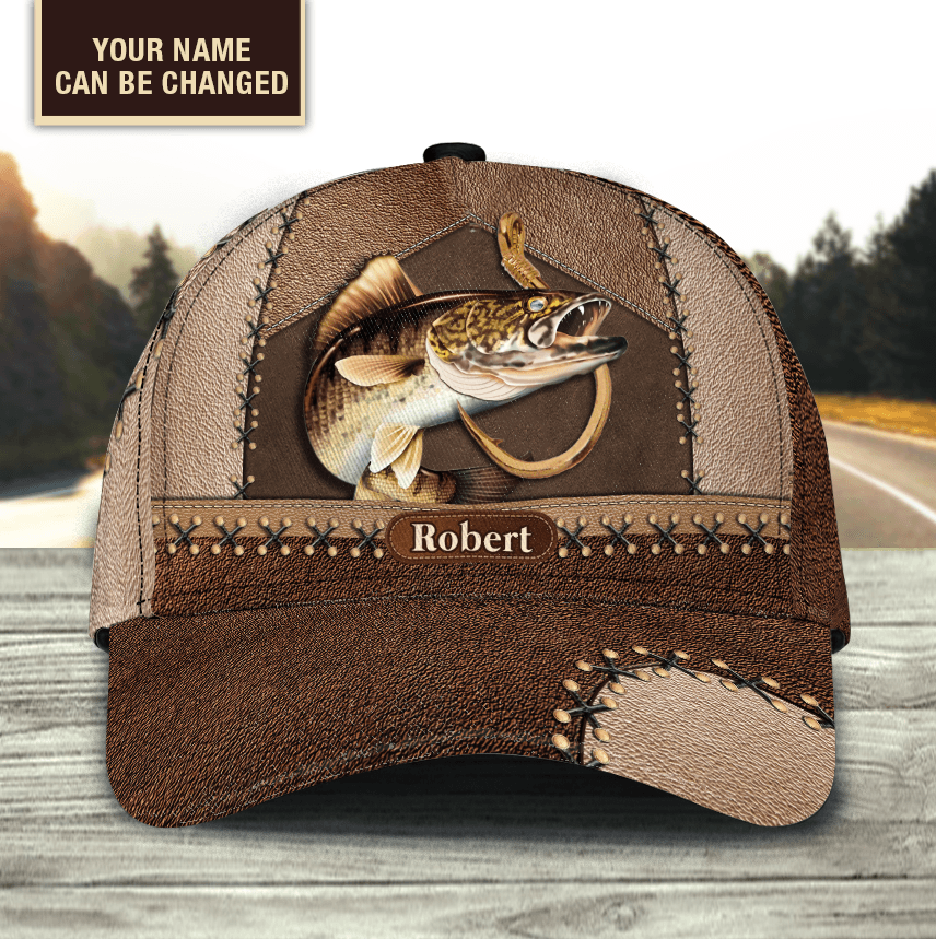 Personalized Fishing Classic Cap, Personalized Gift for Fishing Lovers Trucker Hats Custom Hats Gifts For Men & Women