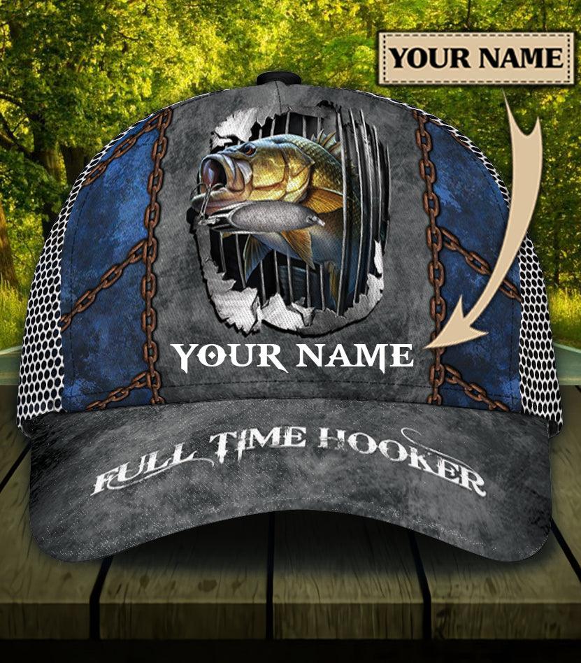 Personalized Fishing Classic Cap, Personalized Gift for Fishing Lovers Trucker Hats Custom Hats Gifts For Men & Women
