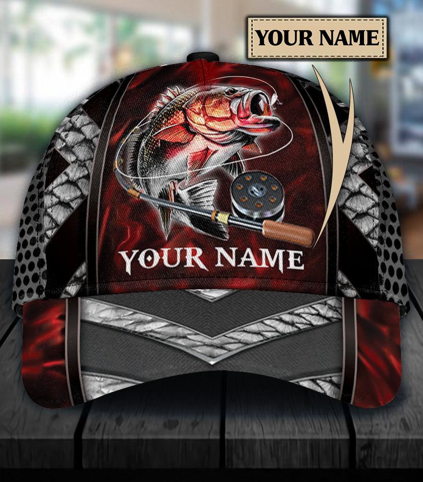 Personalized Fishing Classic Cap, Personalized Gift for Fishing Lovers Trucker Hats Custom Hats Gifts For Men & Women