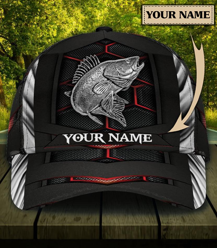 Personalized Fishing Classic Cap, Personalized Gift for Fishing Lovers Trucker Hats Custom Hats Gifts For Men & Women