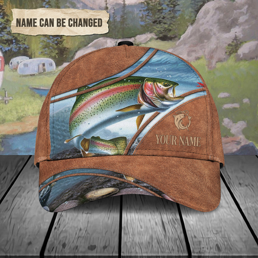 Personalized Fishing Classic Cap, Personalized Gift for Fishing Lovers Trucker Hats Custom Hats Gifts For Men & Women