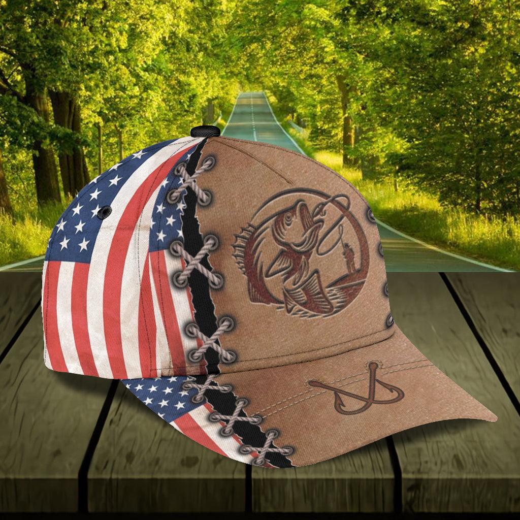 Personalized Fishing Classic Cap, Personalized Gift for Fishing Lovers Trucker Hats Custom Hats Gifts For Men & Women