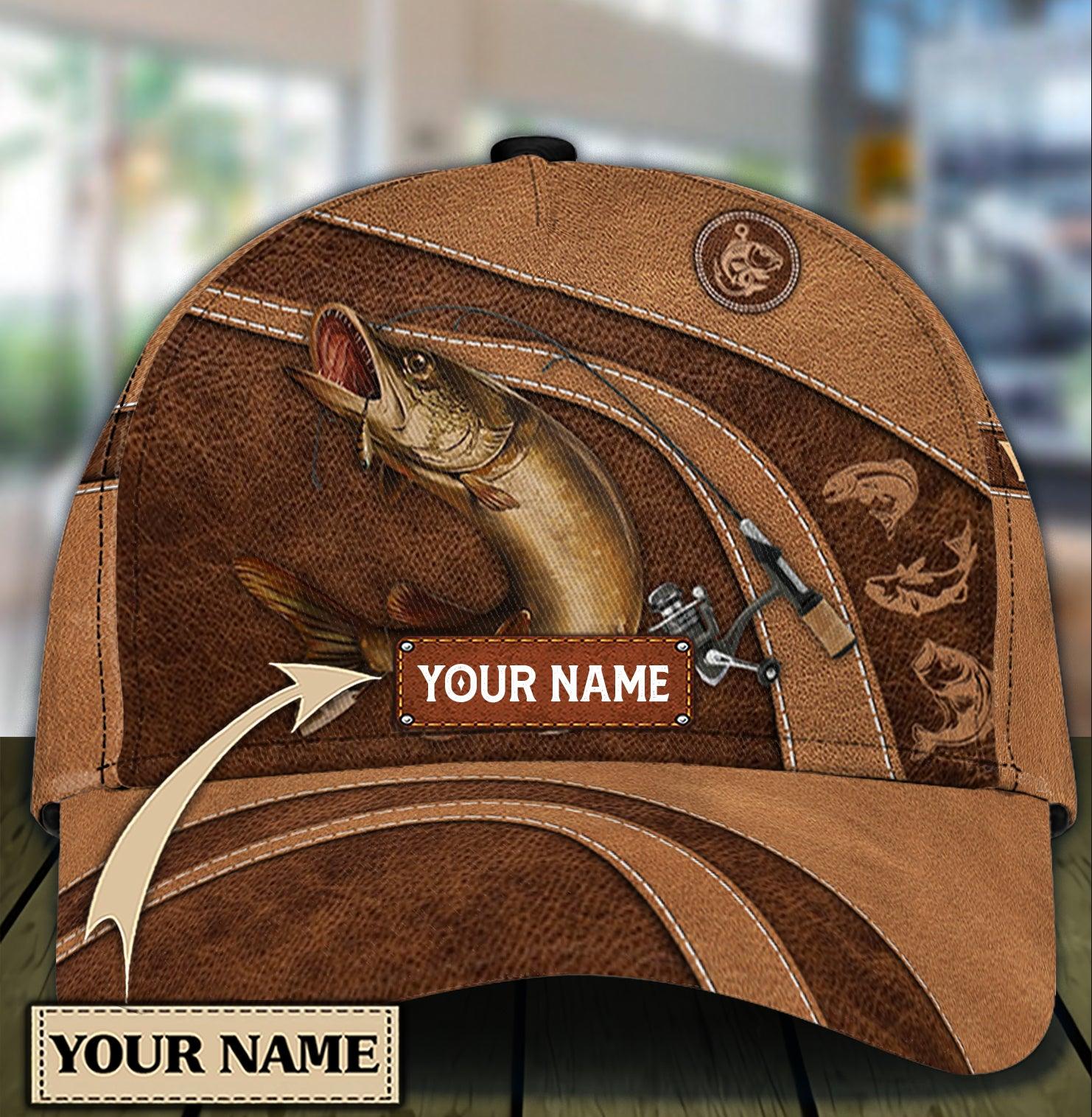 Personalized Fishing Classic Cap, Personalized Gift for Fishing Lovers Trucker Hats Custom Hats Gifts For Men & Women