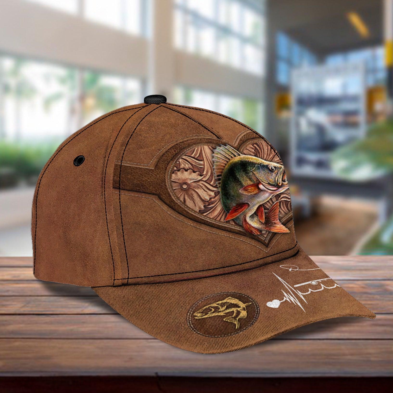 Personalized Fishing Classic Cap, Personalized Gift for Fishing Lovers Trucker Hats Custom Hats Gifts For Men & Women