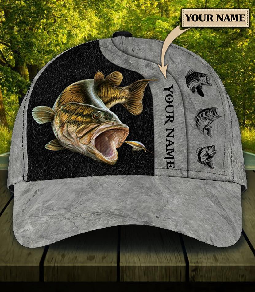 Personalized  Fishing Classic Cap, Personalized Gift for Fishing Lovers Trucker Hats Custom Hats Gifts For Men & Women