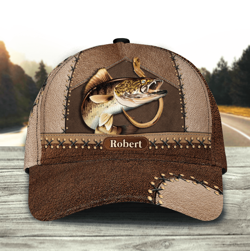 Personalized Fishing Classic Cap, Personalized Gift for Fishing Lovers Trucker Hats Custom Hats Gifts For Men & Women