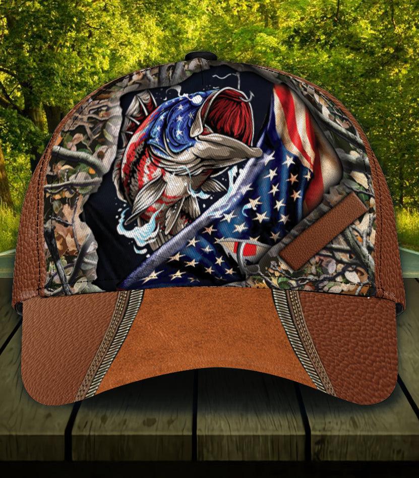 Personalized Fishing Classic Cap, Personalized Gift for Fishing Lovers Trucker Hats Custom Hats Gifts For Men & Women