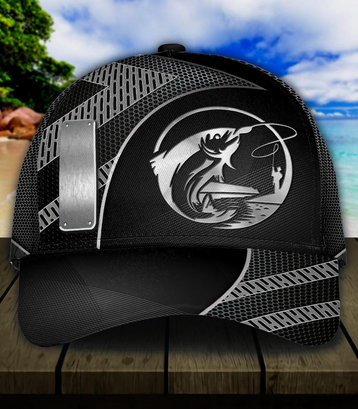 Personalized Fishing Classic Cap, Personalized Gift for Fishing Lovers Trucker Hats Custom Hats Gifts For Men & Women