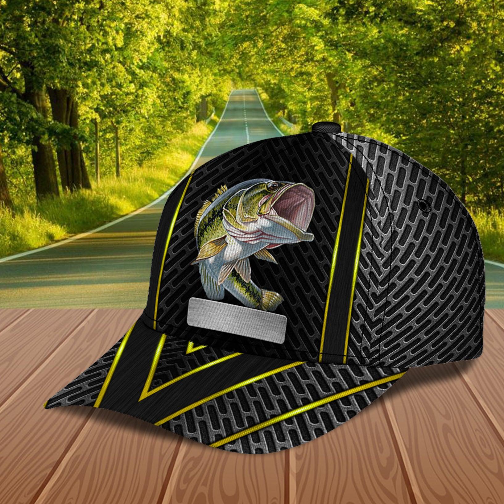 Personalized Fishing Classic Cap, Personalized Gift for Fishing Lovers Trucker Hats Custom Hats Gifts For Men & Women