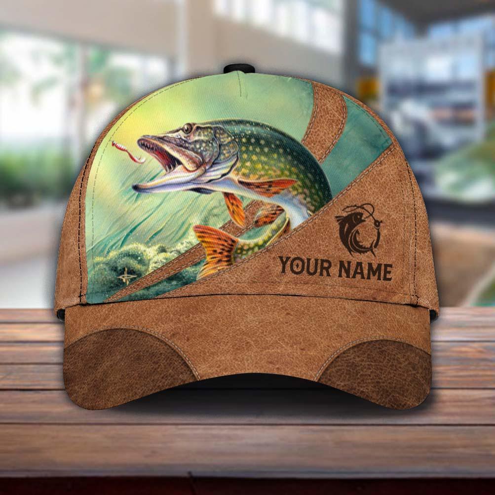 Personalized Fishing Classic Cap, Personalized Gift for Fishing Lovers Trucker Hats Custom Hats Gifts For Men & Women