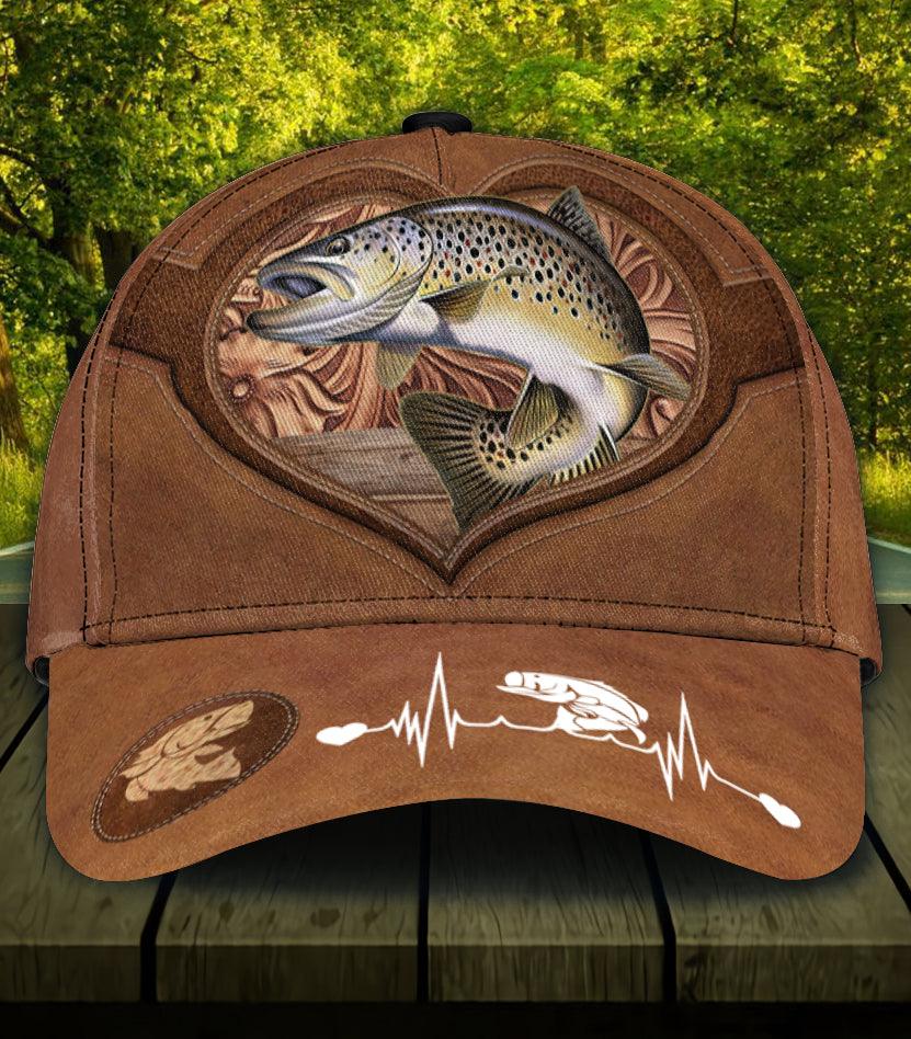 Personalized Fishing Classic Cap, Personalized Gift for Fishing Lovers Trucker Hats Custom Hats Gifts For Men & Women