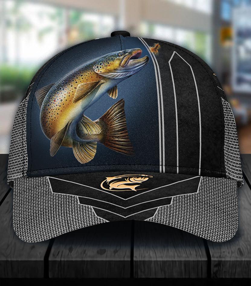 Personalized Fishing Classic Cap, Personalized Gift for Fishing Lovers Trucker Hats Custom Hats Gifts For Men & Women